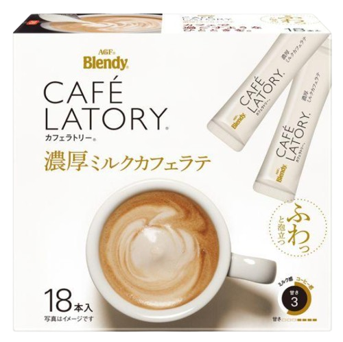 AGF 브랜디 카페라토리 진한 우유 카페라떼 18개입