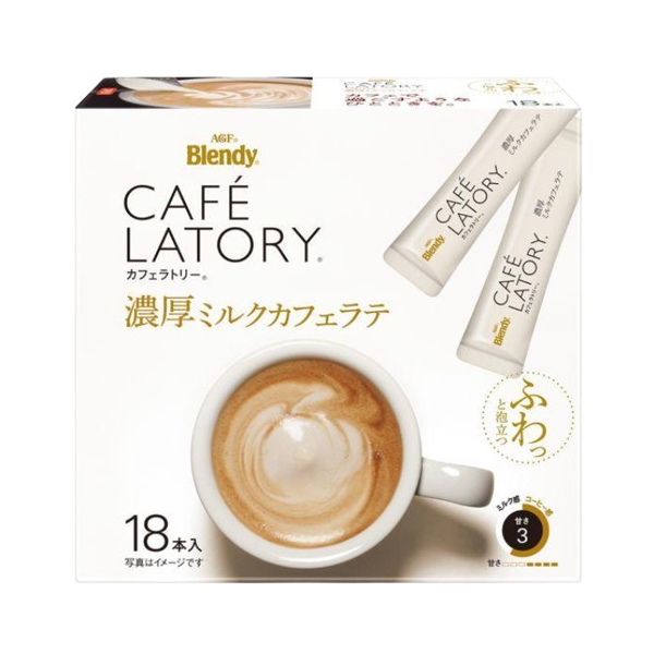 AGF 브랜디 카페라토리 진한 우유 카페라떼 18개입