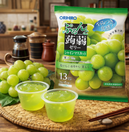 일본 오리히로 곤약젤리 청포도 1봉지 (6개입)