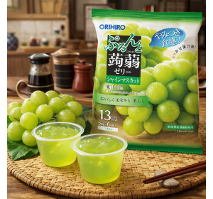 일본 오리히로 곤약젤리 청포도 1봉지 (6개입)