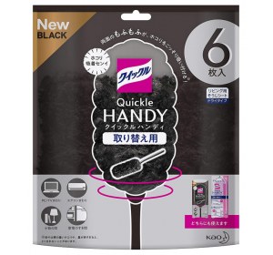 카오 핸디 먼지털이 시트 대용량팩 6매 리필용 (블랙)