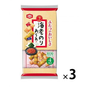 카메다 제과 새우과자 세트(3봉지)