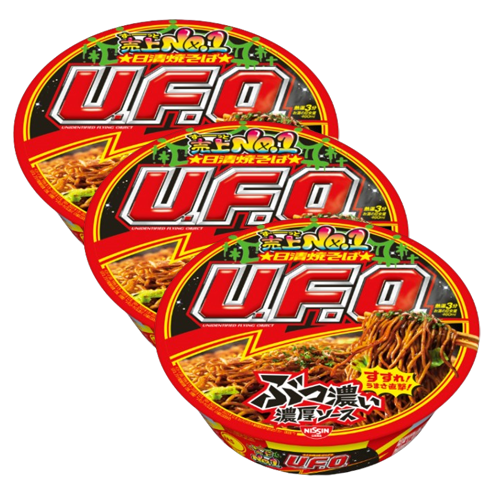 닛신 청일 UFO 야끼소바 (3개 세트)