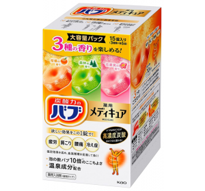 버블 고농도 탄산 온천 입욕제 15개입 (3종류X각5개입)