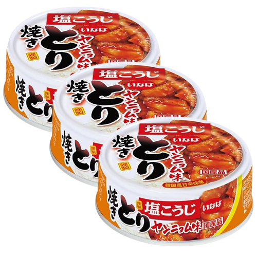 이나바 한국식 달콤한 된장양념 야키토리 65g 3개세트
