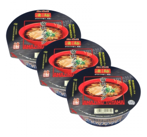 야마다이 도야마 블랙 컵라면 3개 세트