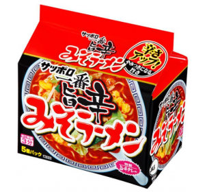 산요식품 삿포로 제일 매운맛 봉지라면 5개입