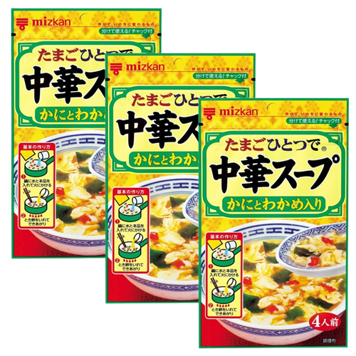 미츠칸 중화스프 게살 미역 3개 세트