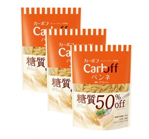 Carboff(카보프)당질 50%오프 펜네 파스타 100g 3개 세트