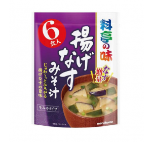 마루코메 미소시루 튀김가지 일본 된장국 6식