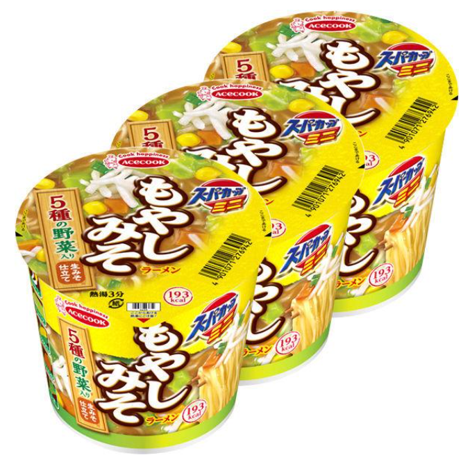 에이스콕 슈퍼컵 미니 콩나물 된장라면 3개 세트