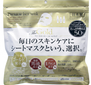 프리미엄 페이스 마스크팩 골드 50매