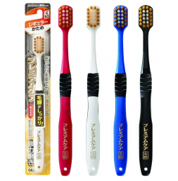 에비스 프리미엄케어 강력 연마 레귤러 칫솔 단단 - 색상랜덤