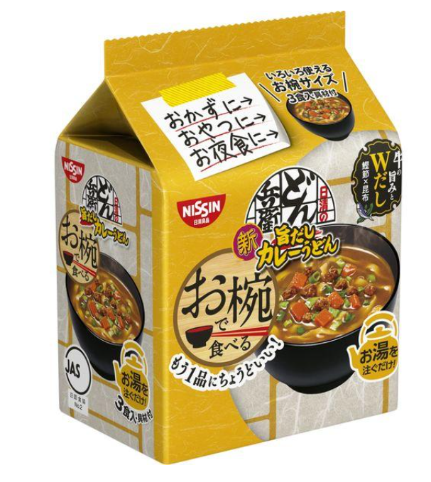 닛신식품 그릇에 먹는 돈베이 카레우동 3개입 1개