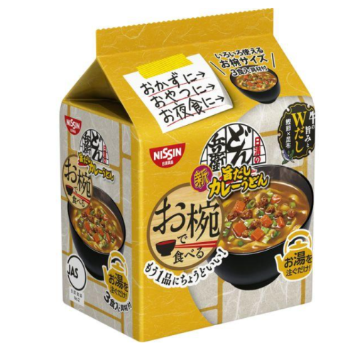 닛신식품 그릇에 먹는 돈베이 카레우동 3개입 1개