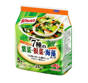 아지노모토 크놀 7종의 잎채소・뿌리채・해조 스프 1봉