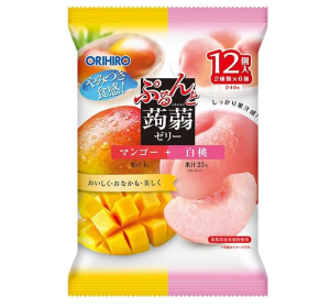 오리히로 곤약젤리 파우치 망고 백도 12개입