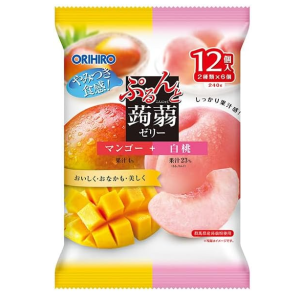 오리히로 곤약젤리 파우치 망고 백도 12개입