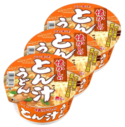 야마다이 뉴터치 그리운 돈지루 우동 3개 세트