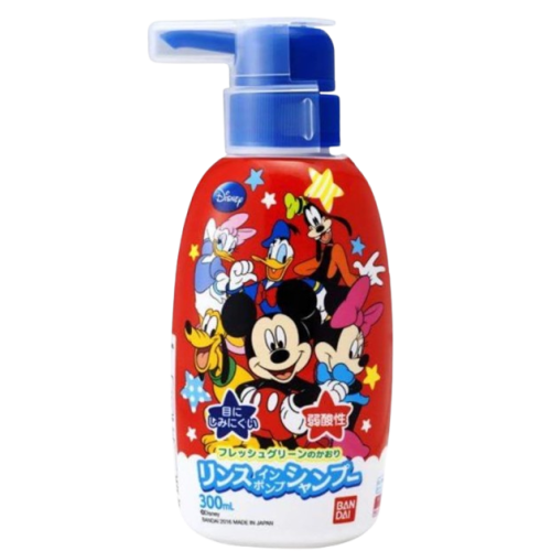 반다이 미키마우스 린스 인 샴푸 펌프 300ml