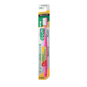 GUM 플러스 덴탈브러쉬 칫솔 466호 부드러운모