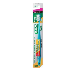 GUM 플러스 덴탈브러쉬 칫솔 466호 보통모