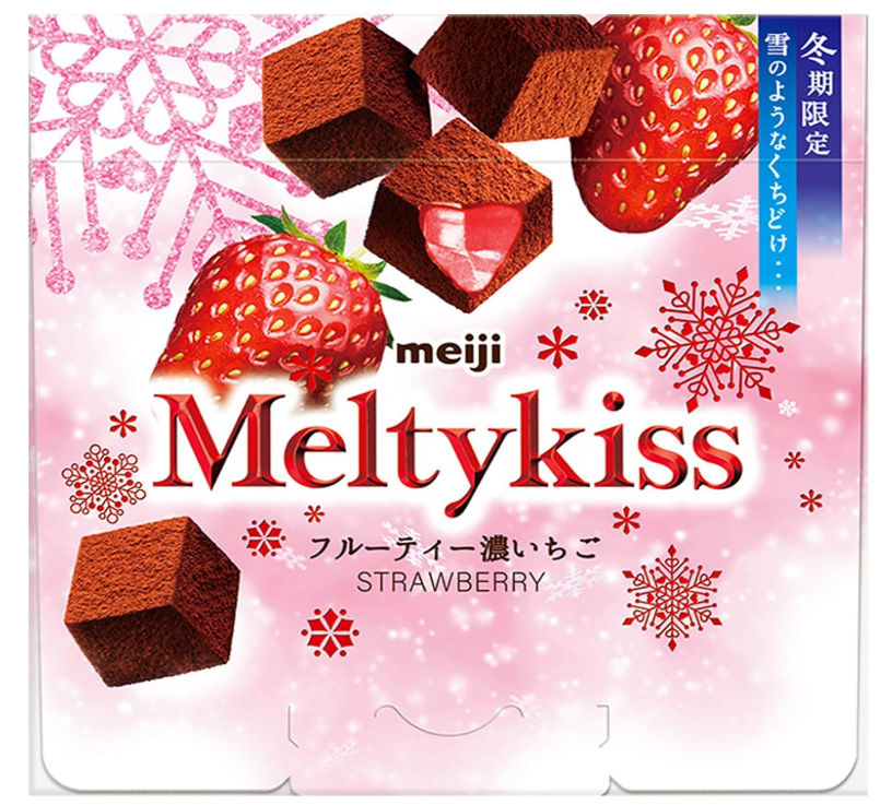 (겨울한정)메이지 멜티키스 진한 딸기 초콜릿 53g