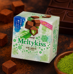 (겨울한정)메이지 멜티키스 진한 말차 초콜릿 53g