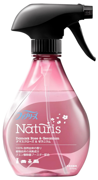 페브리즈 내추리스 탈취 스프레이 다마스크로즈 제라늄 370ml