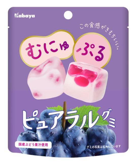 카바야 퓨어랄 구미 포도맛 58g