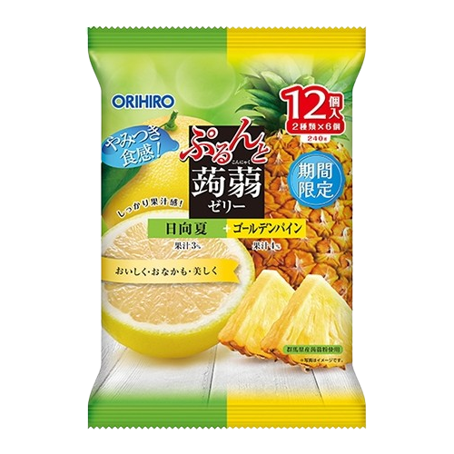 오리히로 곤약젤리 파우치 휴가나츠 골드파인 12개입