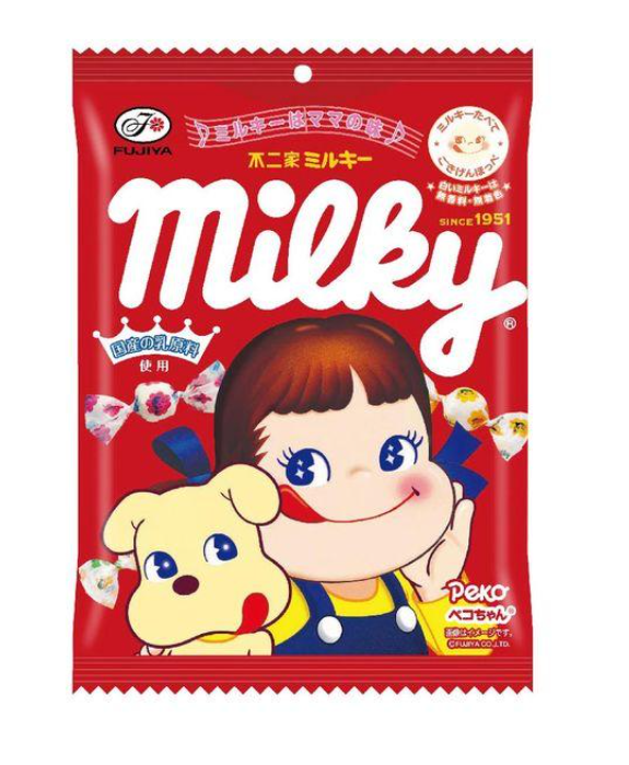 후지야 페코 밀키 우유맛 봉지 사탕 100g