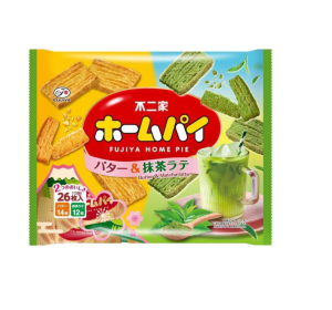 후지야 버터&말차라떼 홈파이 1봉