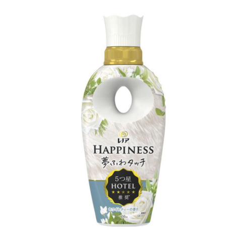 레노아 해피니스 섬유유연제 화이트티향기 본체 450ml