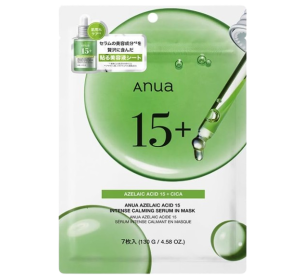 ANUA 아누아 아젤라인산 15 카밍 세럼 마스크팩 7매입