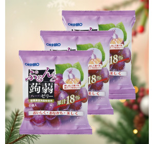 일본 오리히로 곤약젤리 포도 3개 세트