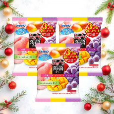 오리히로 곤약젤리 파우치 큰 봉지 피치 망고 포도 3개 세트