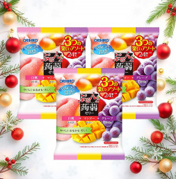 오리히로 곤약젤리 파우치 큰 봉지 피치 망고 포도 3개 세트