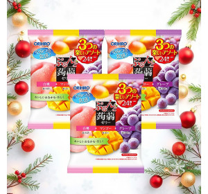 오리히로 곤약젤리 파우치 큰 봉지 피치 망고 포도 3개 세트