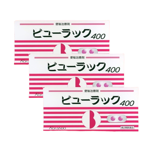 뷰락쿠 변비약 400정 3개 묶음세트