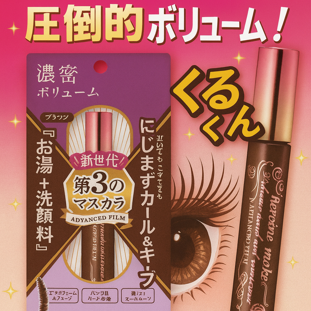키스미 히로인 메이크업 볼륨 컬 마스카라 02 브라운