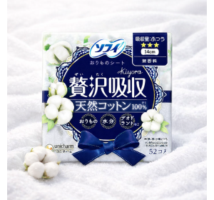 소피 천연 코튼 무향료 팬티라이너 52개입