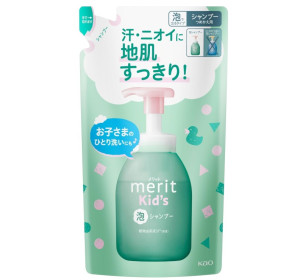 카오 메리트 키즈 거품 샴푸 리필 270ml