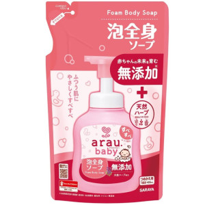 아라우 베이비 거품 전신 바디워시 라벤더향 리필용 400ml