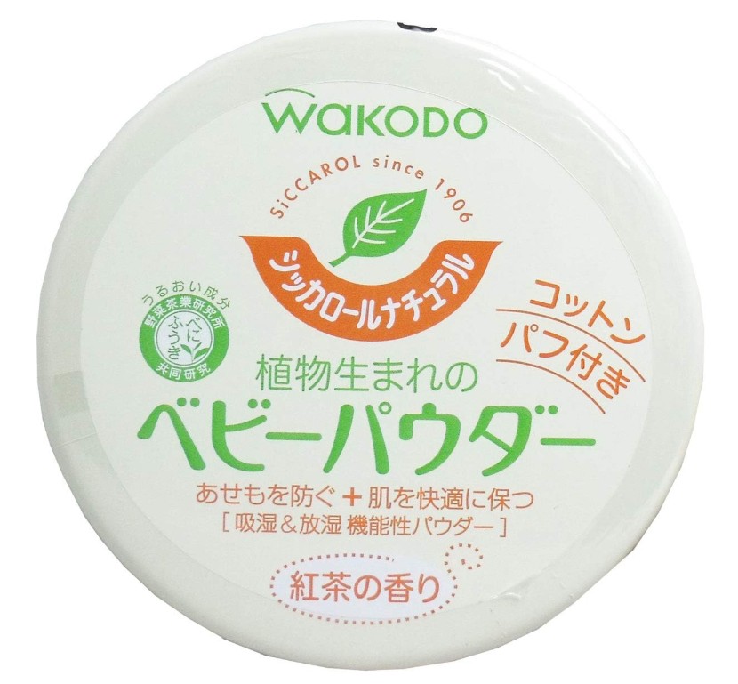 아사히 와코도 내츄럴 베이비 파우더 홍차향 120g