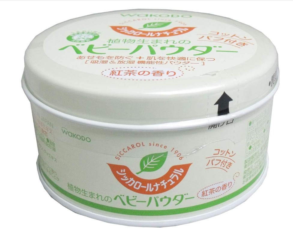 아사히 와코도 내츄럴 베이비 파우더 홍차향 120g